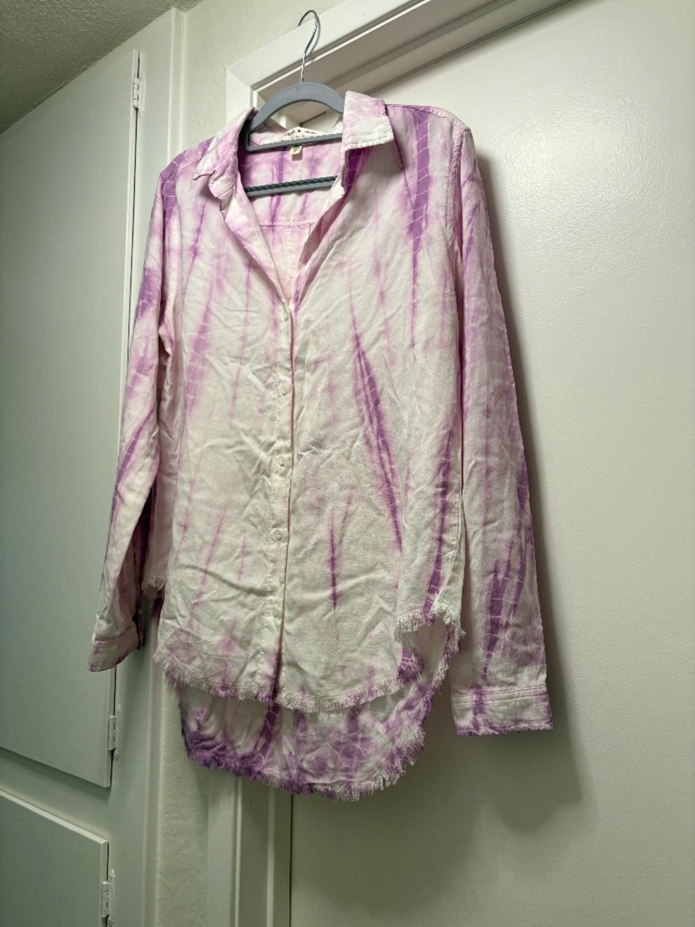 Cloth & Stone / Anthropologie tie dye button down shirt - size small